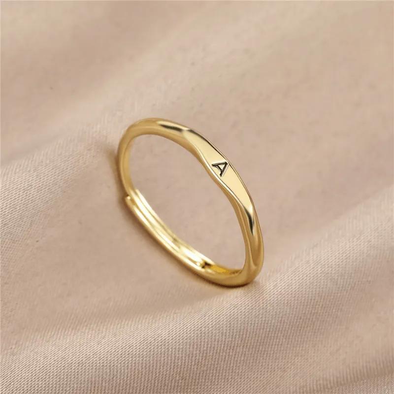 Wave Band Initial Ring